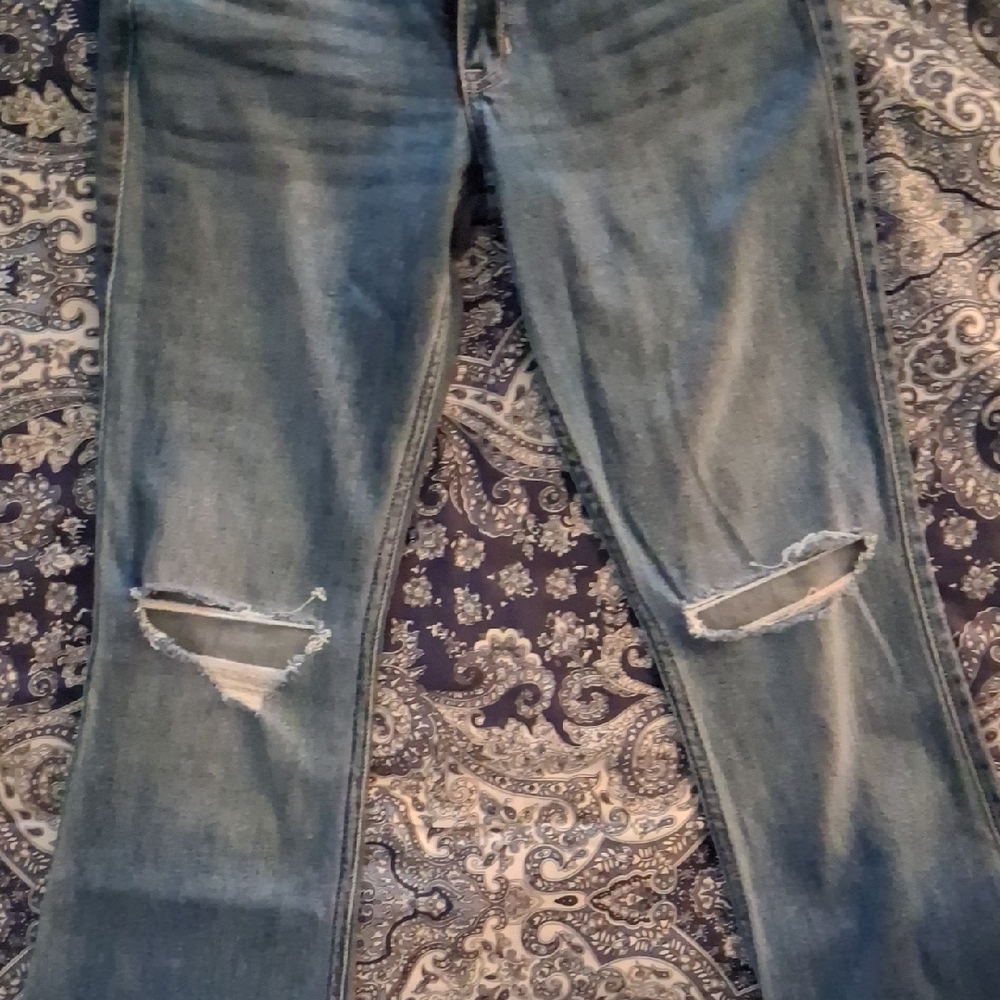 Hollister Distressed Blue Boot Cut Jeans *Just Purchased Yest.*